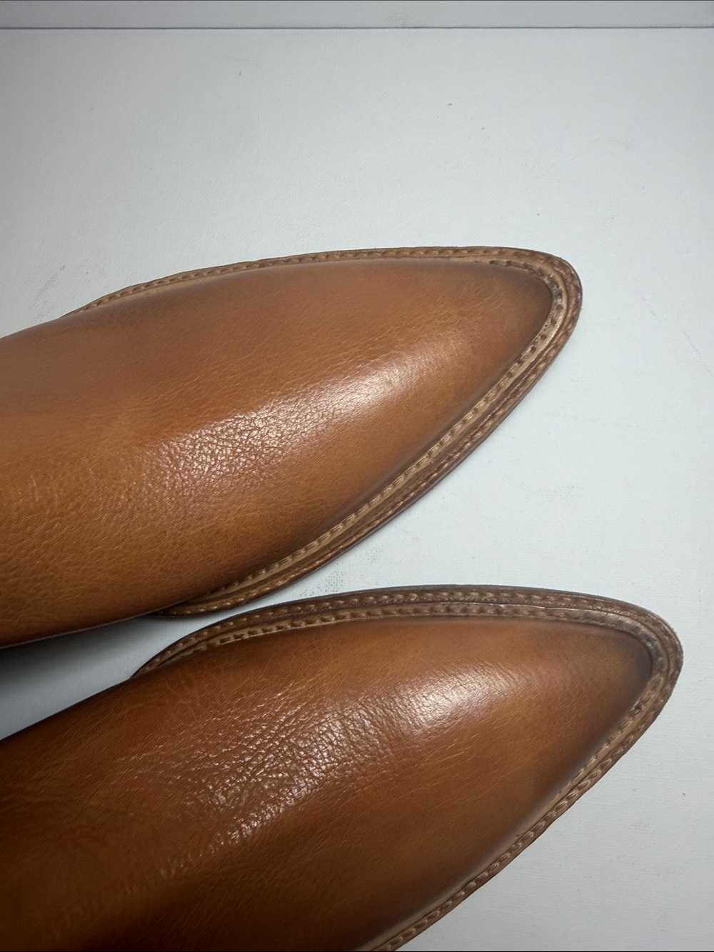 New Free People Aiden Chain Moto Boots 9.5 brown leather new no box - Picture 7 of 11